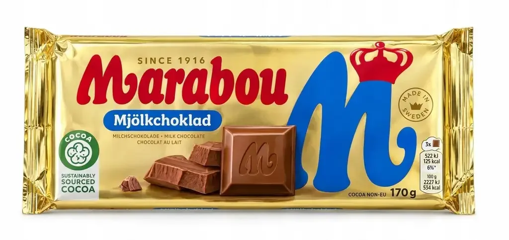 Pyszna czekolada Marabou z orzechami - 170g za 8,54 zł!