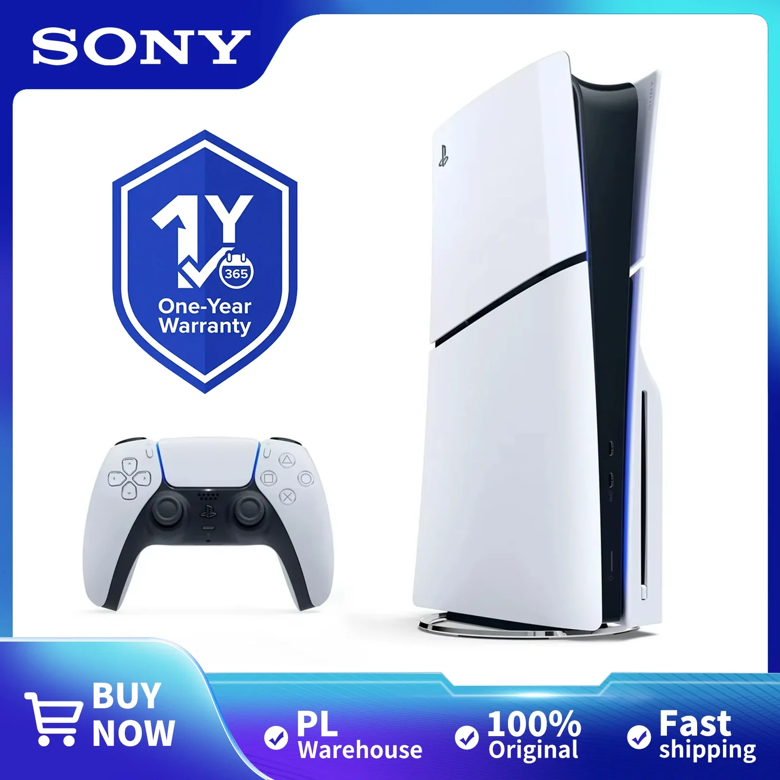 Konsola Sony PS5 Slim z napędem za 2514,40 zł w AliExpress