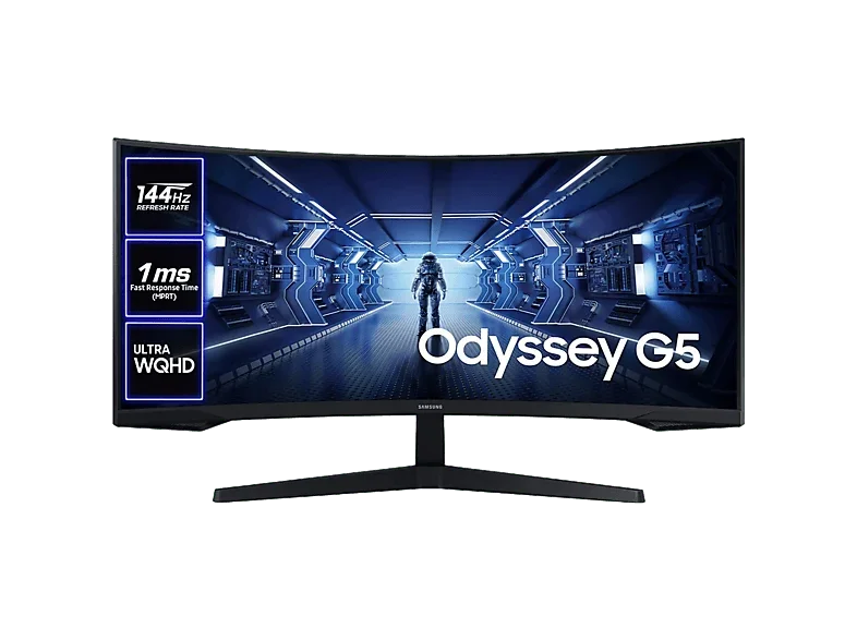 Monitor Samsung Odyssey G5 34 cali UWQHD 165 Hz zakrzywiony - promocja MediaMarkt