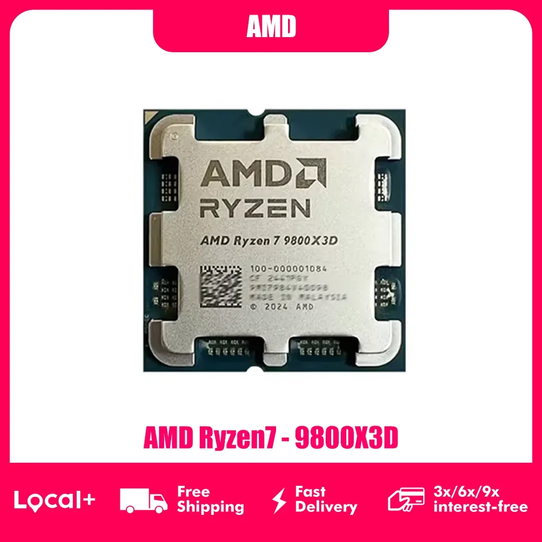 Procesor AMD Ryzen 7 9800X3D 8 rdzeni/16 wątków socket AM5 od 293,63€