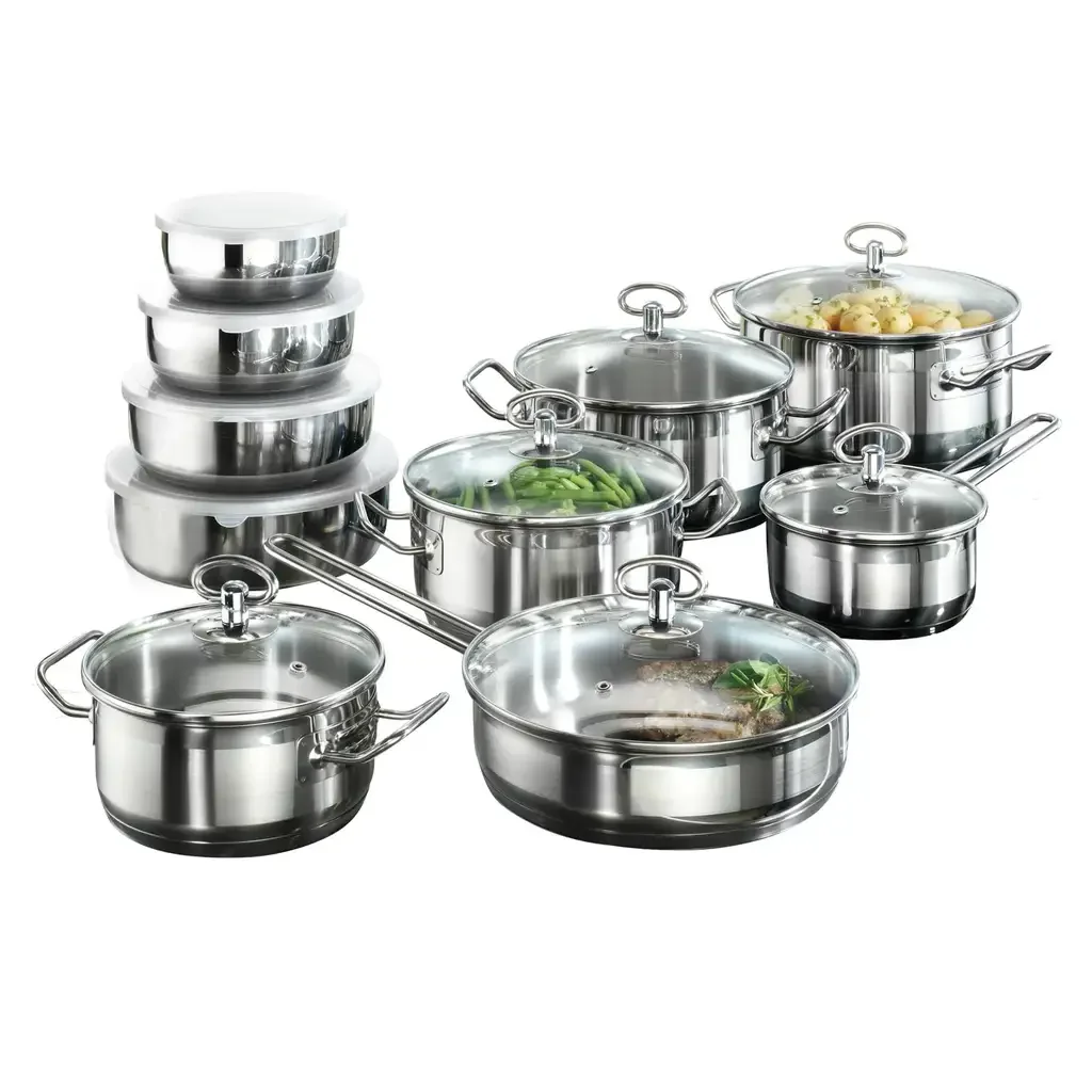 Karcher Zestaw garnków na indukcję Jasmin, 20 El., srebrny, INOX