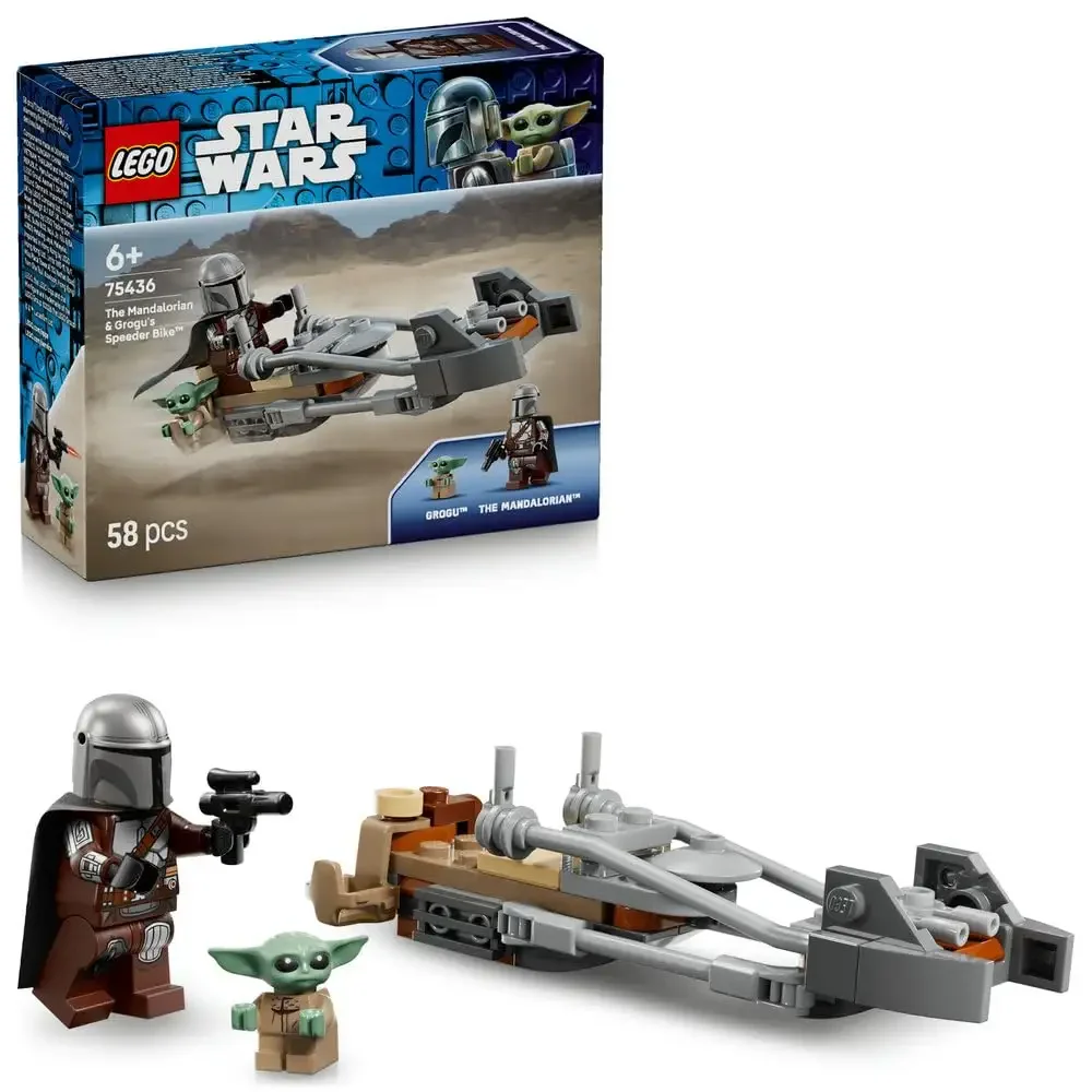 LEGO Star Wars Śmigacz Mandalorianina i Grogu 75436