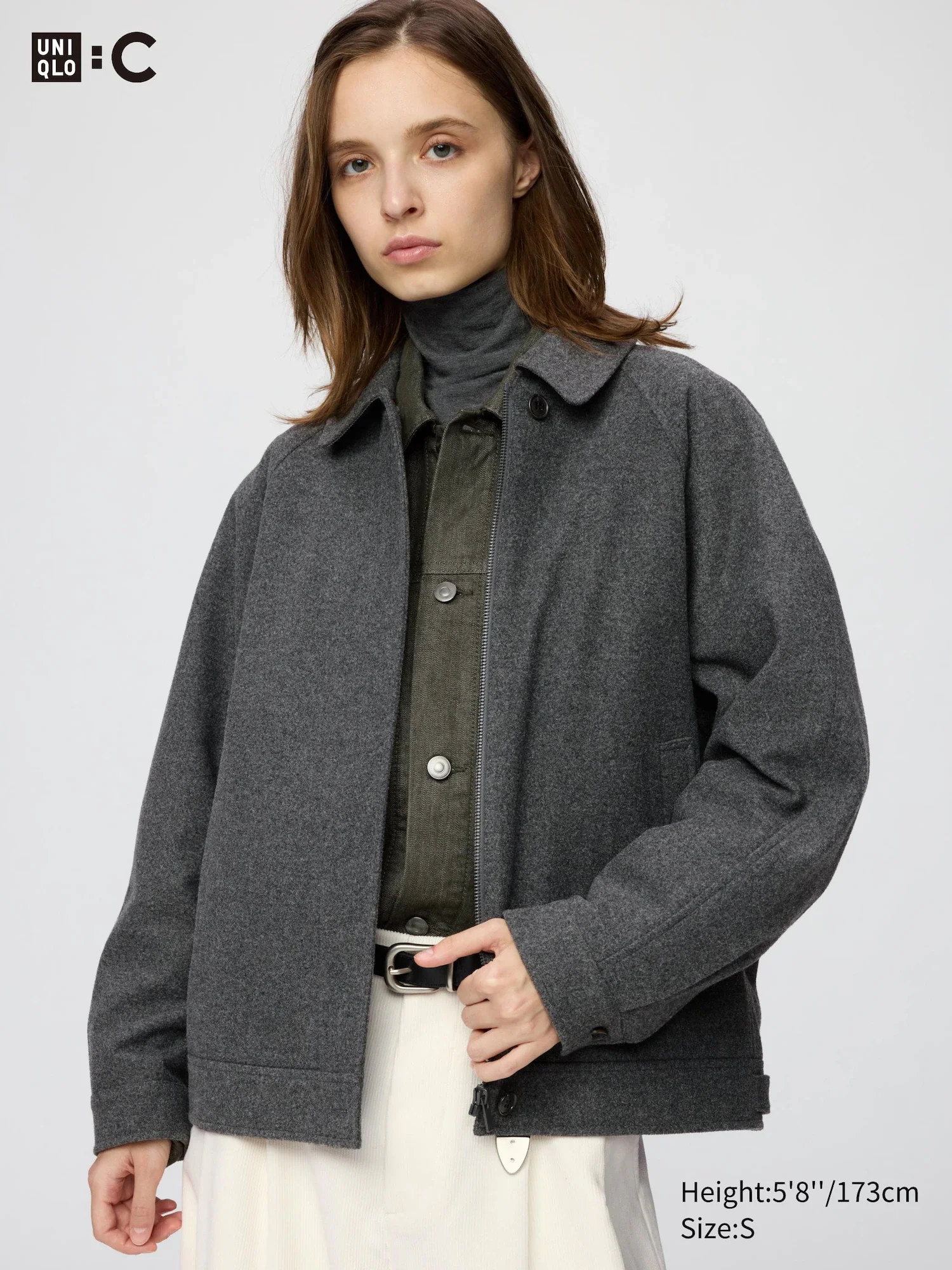 Kurtka męska Uniqlo z wełną - klasyczny styl