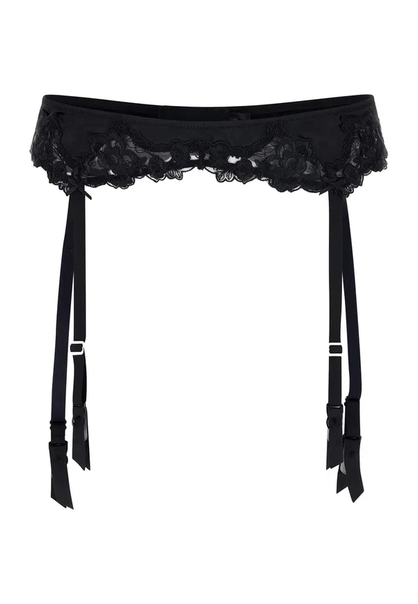 Czarny pas Guess w Lounge by Zalando