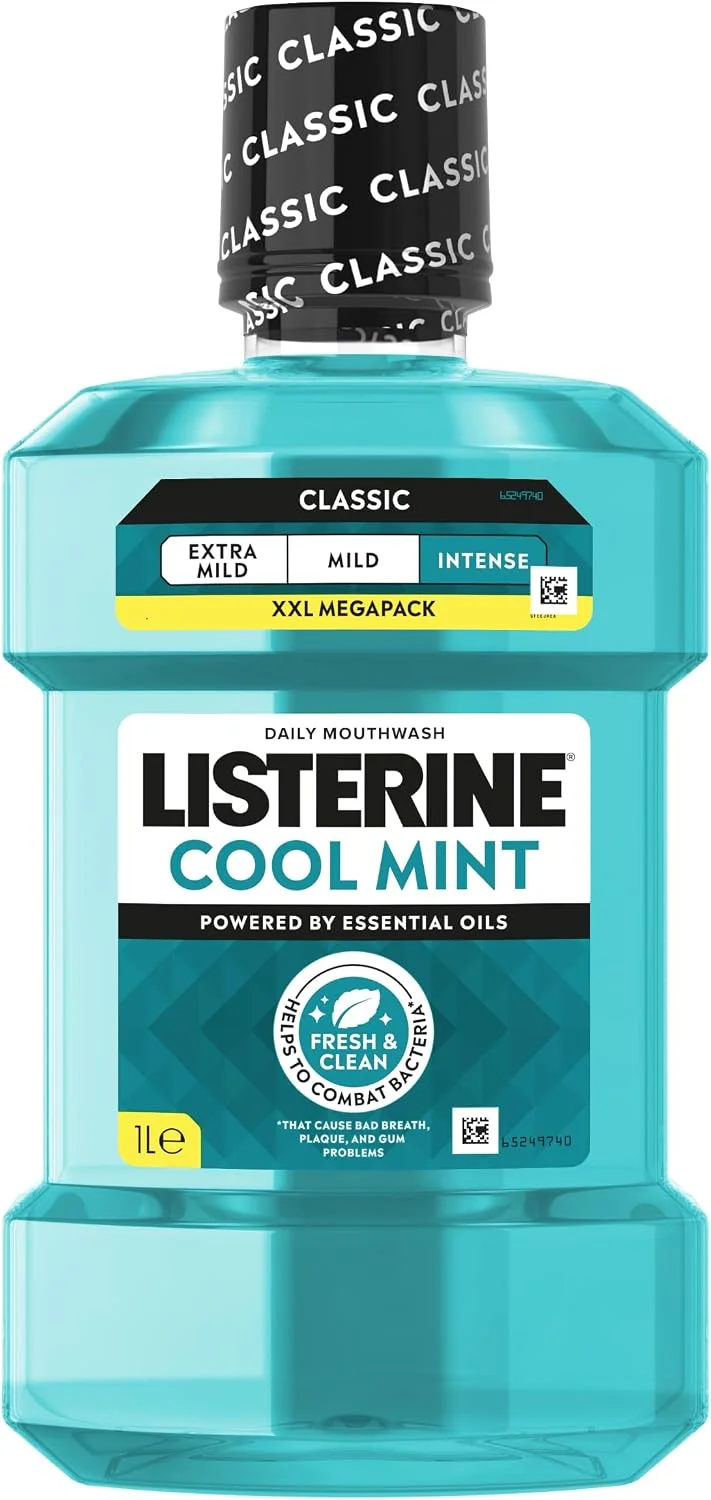 LISTERINE Cool Mint 1000 ml płyn do płukania jamy ustnej na Amazon.pl