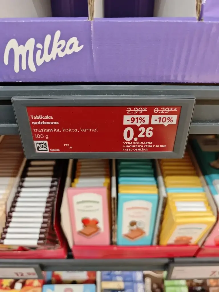 🍫 Tabliczka kakaowa różne smaki za 26 groszy w Lidlu w Gliwicach