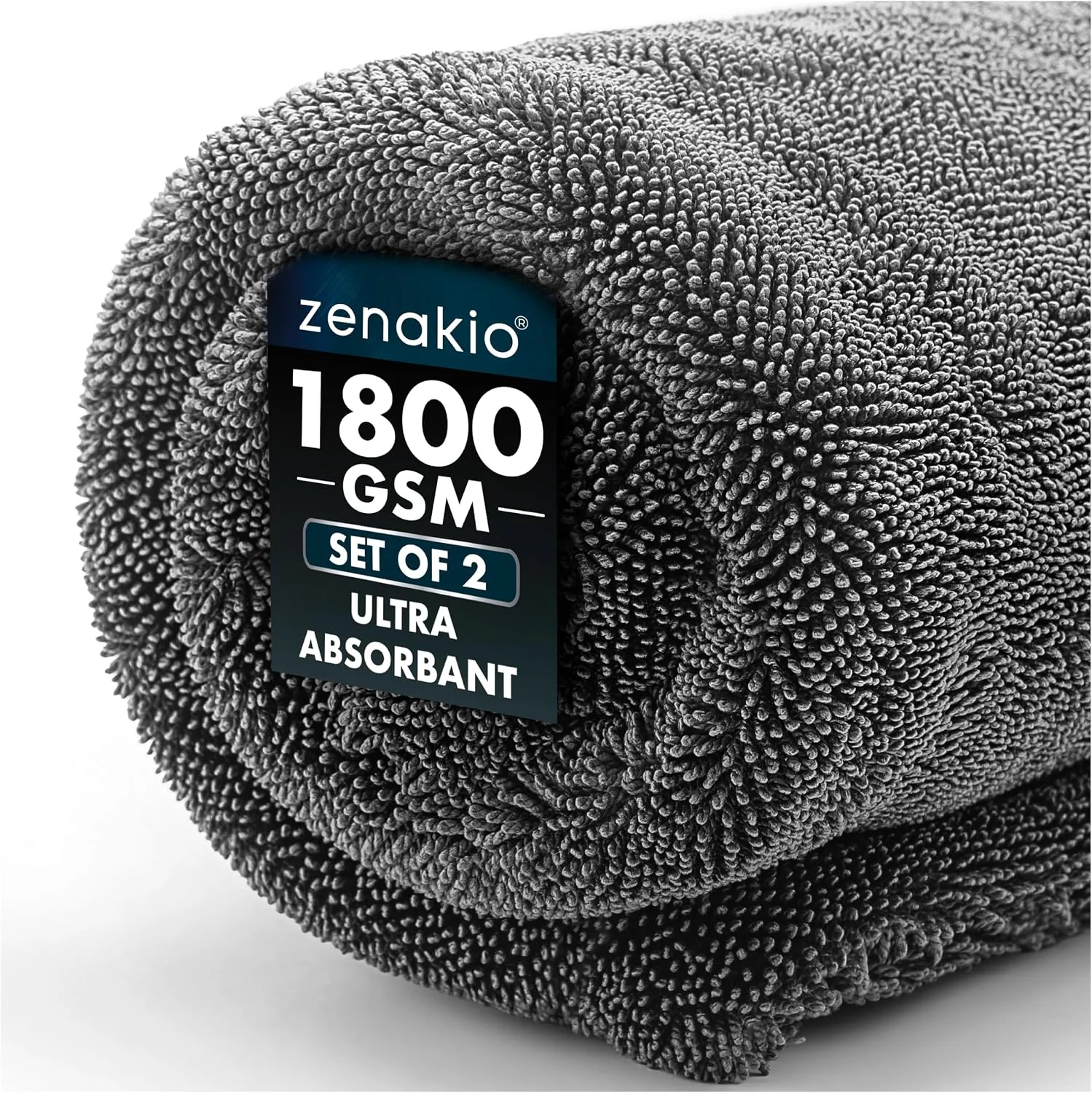 Ręcznik z mikrofibry Zenakio 1800 g/m² do osuszania samochodu od 15,98 zł